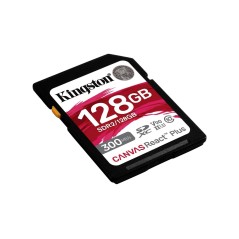 Kingston Canvas React Plus 128GB SDXC UHS-II Memory Card - 300MB/s High-Speed Performance for Capturing Your Best Moments!